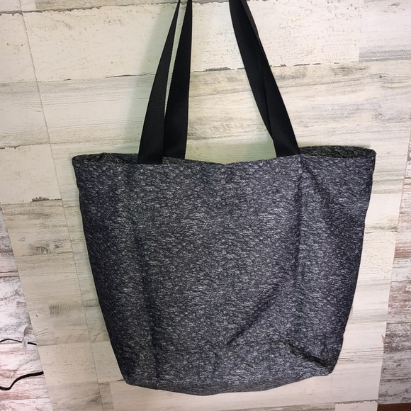 Victorias Secret PINK tote bag full zip top marled gray PINK Dog Logo Travel - Picture 3 of 6